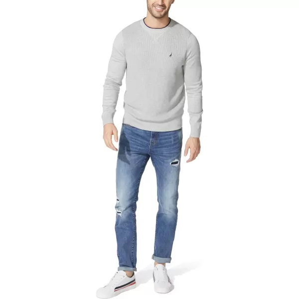 Nautica Mens Ribbed SweaterGrey Heather