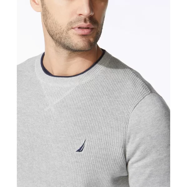 Nautica Mens Ribbed SweaterGrey Heather