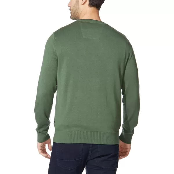 Nautica Mens Ribbed SweaterPine Forest