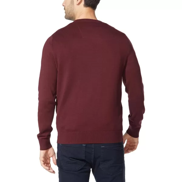 Nautica Mens Ribbed SweaterRoyal Burgundy