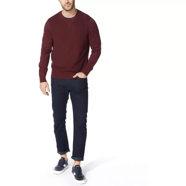 Nautica Mens Ribbed SweaterRoyal Burgundy