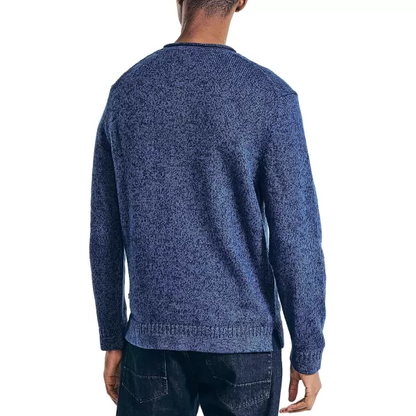 Nautica Mens Rolled Crewneck SweaterUnion Blue