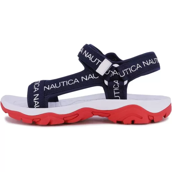 Nautica Mens Sandals Open Toe Athletic Water Shoes With StrapNavy Augustus