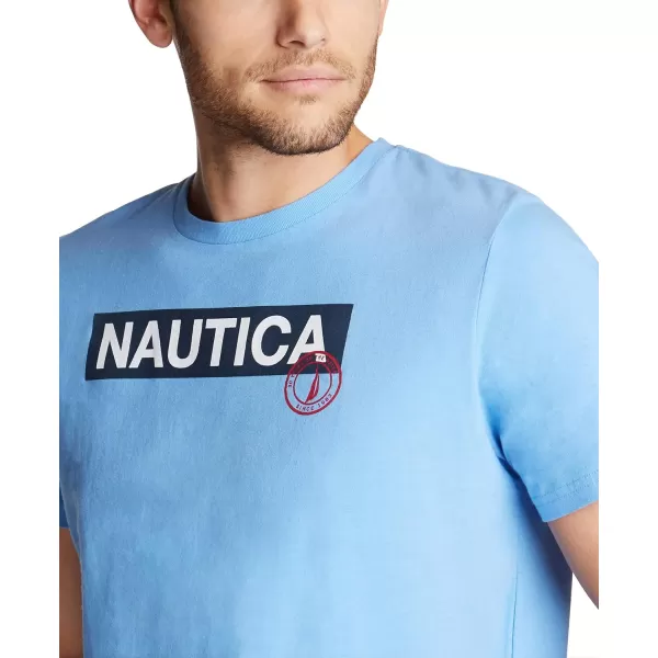 Nautica Mens Short Sleeve 100 Cotton Nautical Series Graphic TeeProvence