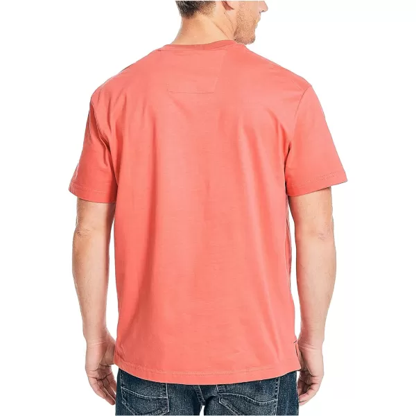 Nautica Mens Short Sleeve HenleySailor Red