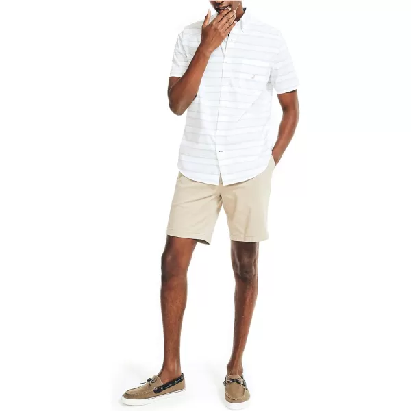 Nautica Mens Short Sleeve ShirtBright White