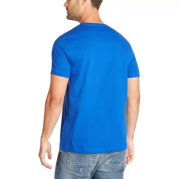 Nautica Mens Short Sleeve Solid Crew Neck TShirtBright Cobalt Solid