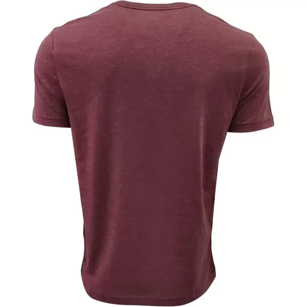 Nautica Mens Short Sleeve Solid Crew Neck TShirtBurgundy Heather