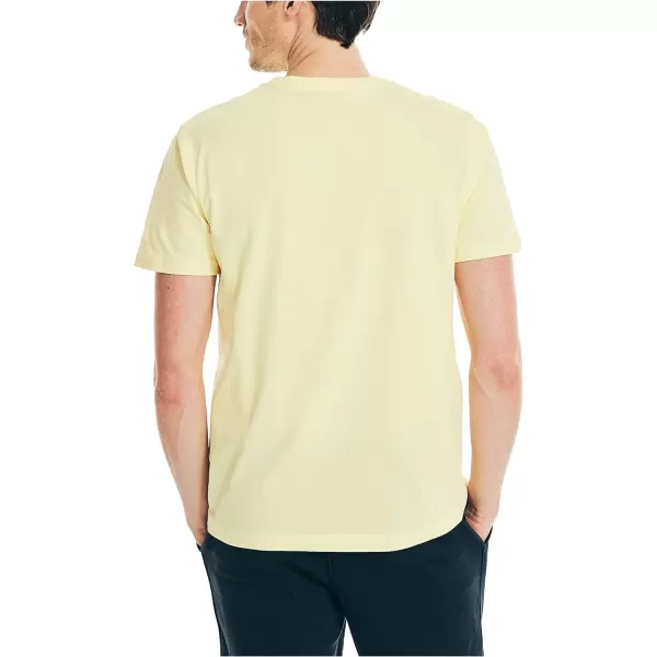 Nautica Mens Short Sleeve Solid Crew Neck TShirtCorn Solid