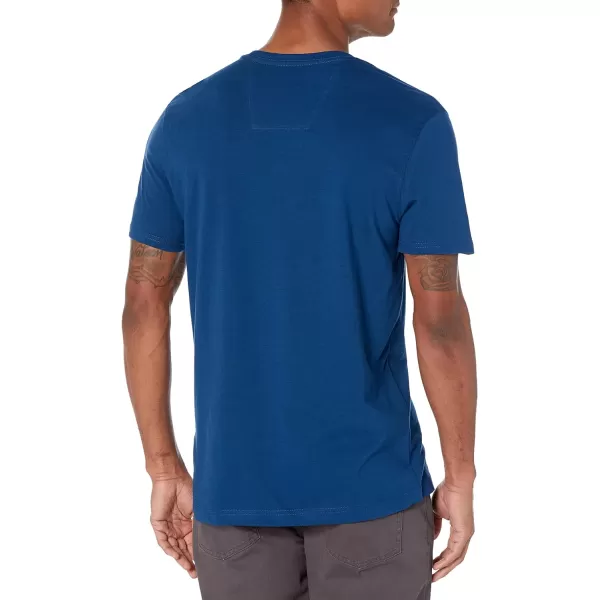 Nautica Mens Short Sleeve Solid Crew Neck TShirtEstate Blue