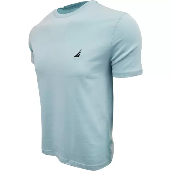 Nautica Mens Short Sleeve Solid Crew Neck TShirtHarbor Mist 2021