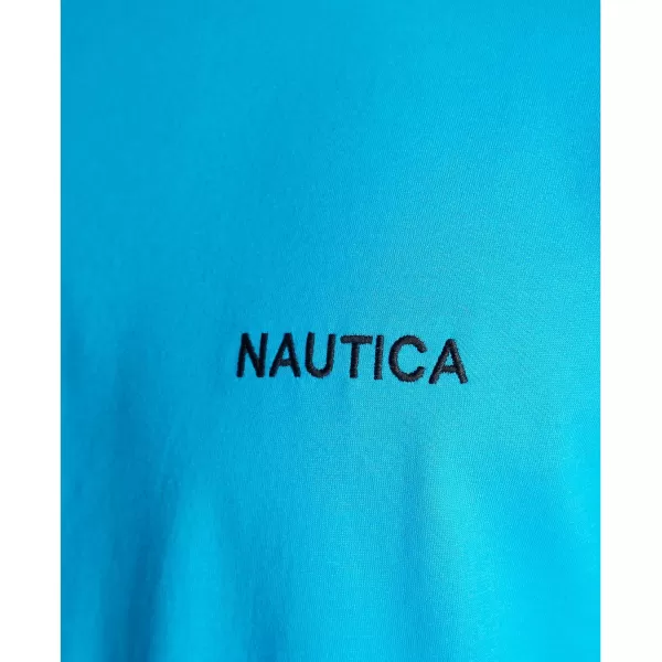 Nautica Mens Short Sleeve Solid Crew Neck TShirtHawaiian Ocean