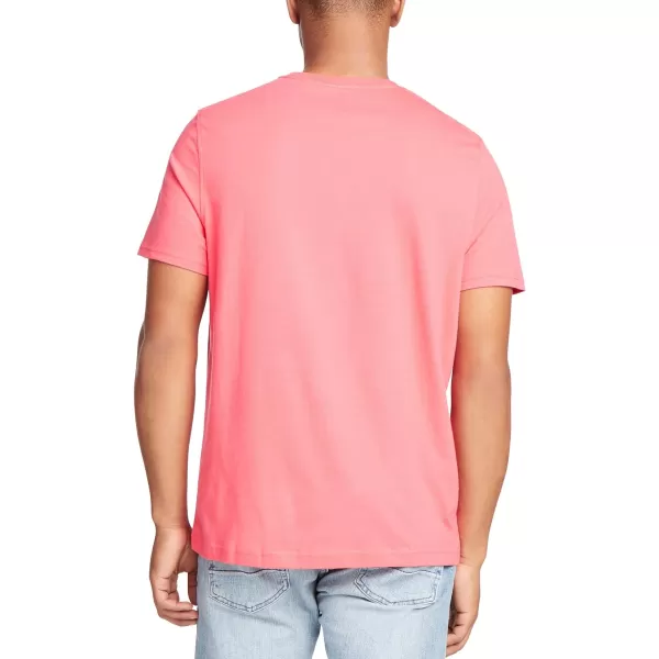 Nautica Mens Short Sleeve Solid Crew Neck TShirtMelon Berry