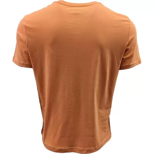 Nautica Mens Short Sleeve Solid Crew Neck TShirtMelon Sugar