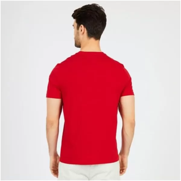 Nautica Mens Short Sleeve Solid Crew Neck TShirtNautica Red