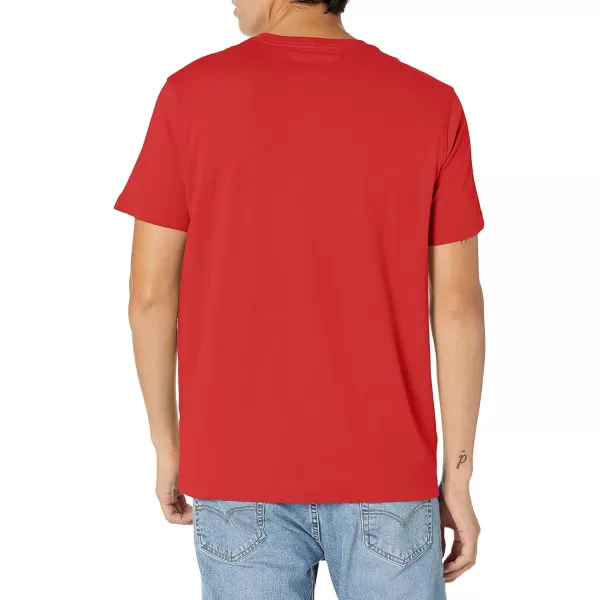 Nautica Mens Short Sleeve Solid Crew Neck TShirtNautica Red Solid