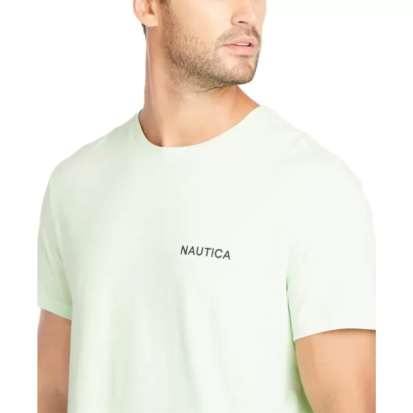 Nautica Mens Short Sleeve Solid Crew Neck TShirtPatina Green Solid