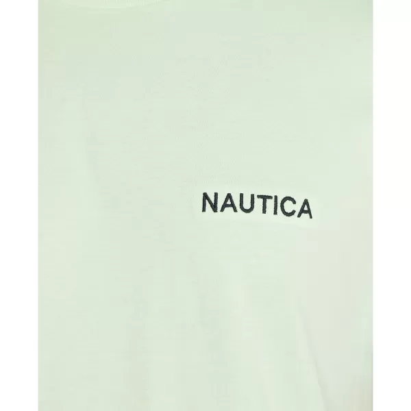 Nautica Mens Short Sleeve Solid Crew Neck TShirtPatina Green Solid