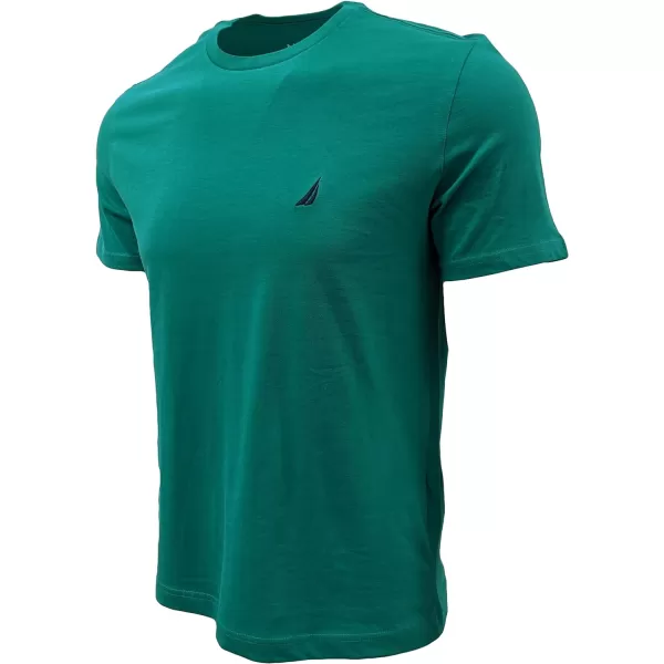 Nautica Mens Short Sleeve Solid Crew Neck TShirtPepper Green