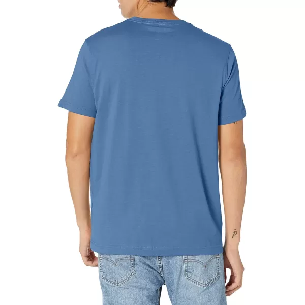 Nautica Mens Short Sleeve Solid Crew Neck TShirtRivieria Blue Solid