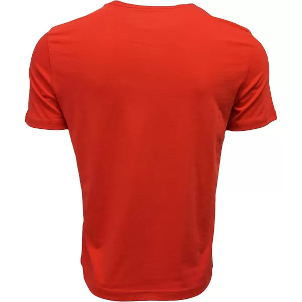 Nautica Mens Short Sleeve Solid Crew Neck TShirtSunrise Red