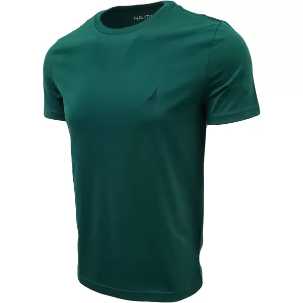 Nautica Mens Short Sleeve Solid Crew Neck TShirtTidal Green