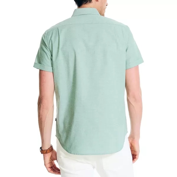 Nautica Mens ShortSleeve Oxford ShirtCoastal Pine