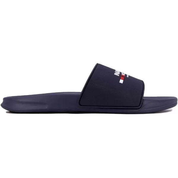 Nautica Mens Shower Sandals Open Toe Soft Slide House Slipper for Indoor amp OutdoorBertran Navy