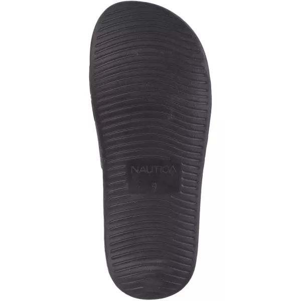 Nautica Mens Shower Sandals Open Toe Soft Slide House Slipper for Indoor amp OutdoorBlack Camo Callo