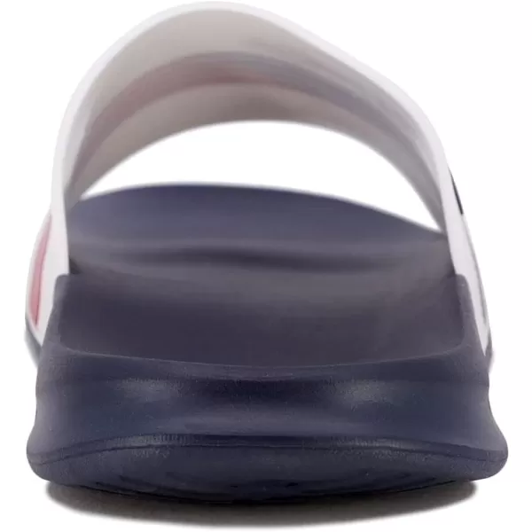 Nautica Mens Shower Sandals Open Toe Soft Slide House Slipper for Indoor amp OutdoorWhitemonte