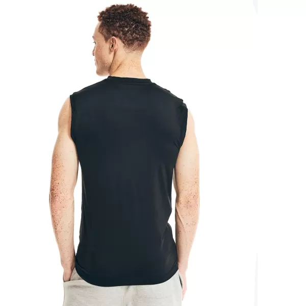 Nautica Mens Sleeveless Base Layer Solid Athletic Muscle Tank TopBlack