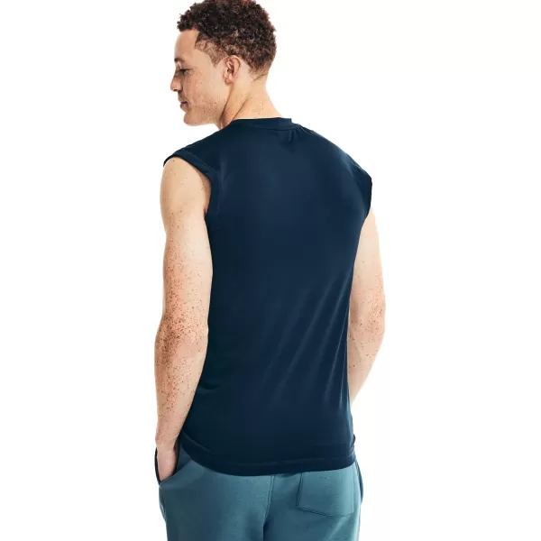 Nautica Mens Sleeveless Base Layer Solid Athletic Muscle Tank TopNavy