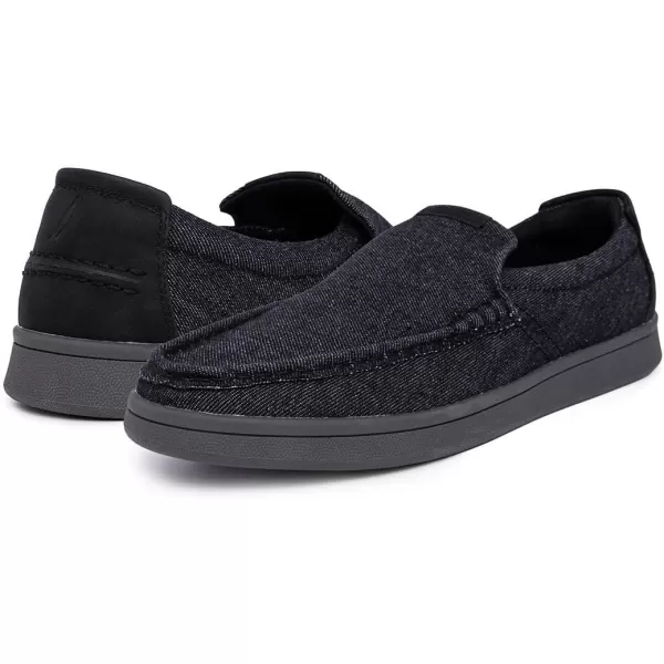 Nautica Mens SlipOn Loafers Casual Moc Toe Sneakers Boat Shoes Slipper for Men  Lightweight Comfortable  BreathableBlack Denim