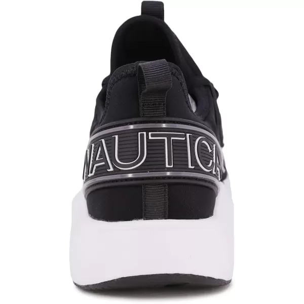 Nautica Mens Sneakers Athletic Comfortable Casual LaceUp Fashion Walking ShoesBlack Nuray 2