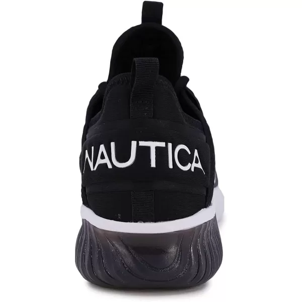 Nautica Mens Sneakers Athletic Comfortable Casual LaceUp Fashion Walking ShoesBlack Rainey Sport