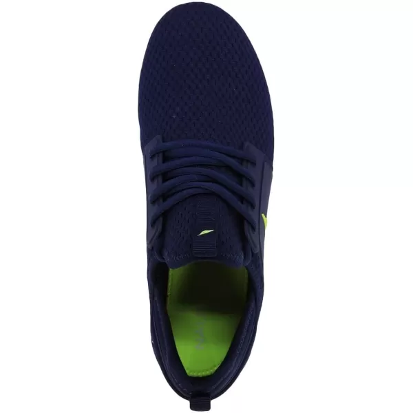 Nautica Mens Sneakers Athletic Comfortable Casual LaceUp Fashion Walking ShoesNavy Lime Rainey Sport