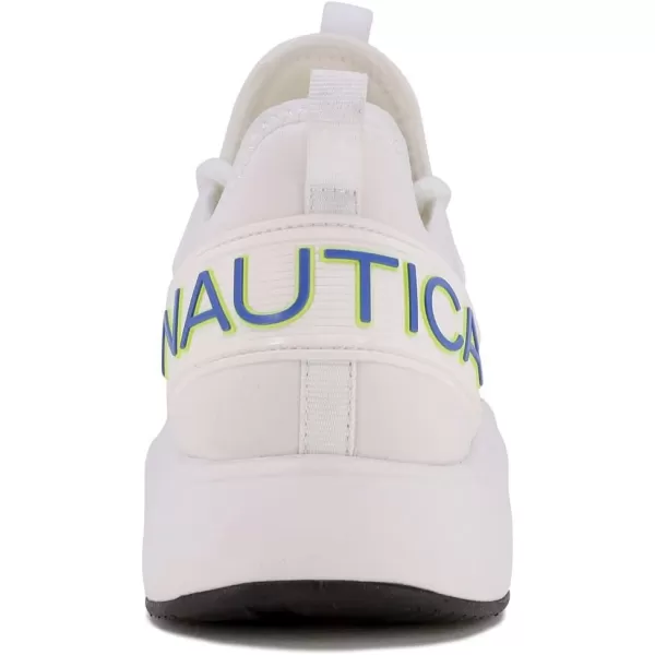 Nautica Mens Sneakers Athletic Comfortable Casual LaceUp Fashion Walking ShoesWhite Royal