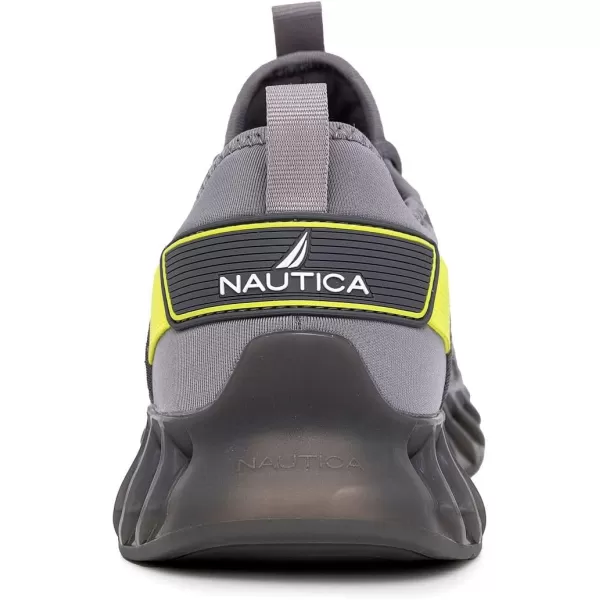 Nautica Mens Sneakers Casual Fashion Walking LaceUp Athletic Shoes for Gym Tennis Men  Slip On Breathable Lightweight  ComfortableGreyLime