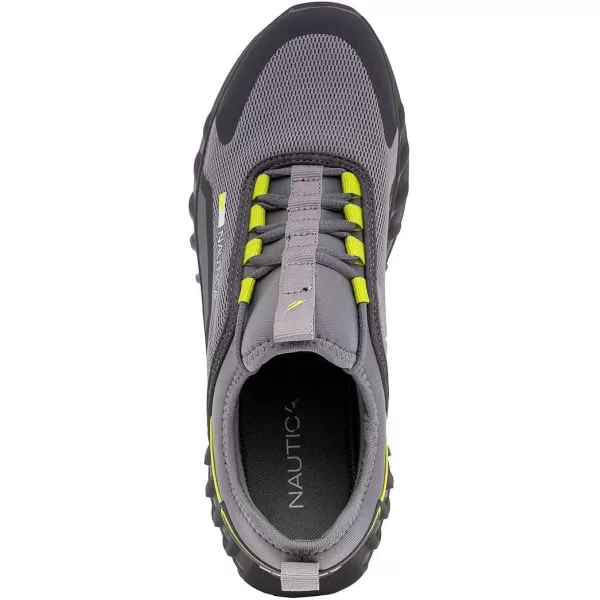 Nautica Mens Sneakers Casual Fashion Walking LaceUp Athletic Shoes for Gym Tennis Men  Slip On Breathable Lightweight  ComfortableGreyLime