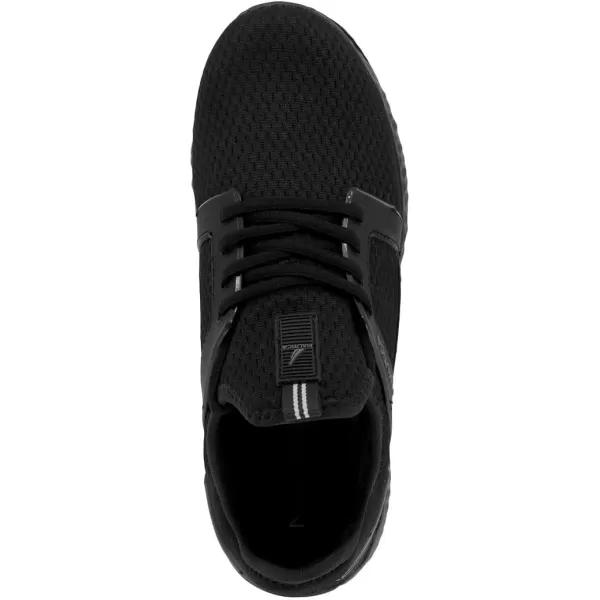 Nautica Mens Sneakers Comfortable Casual LaceUp Fashion Walking Shoes Lightweight JoggersBlack Monoarano