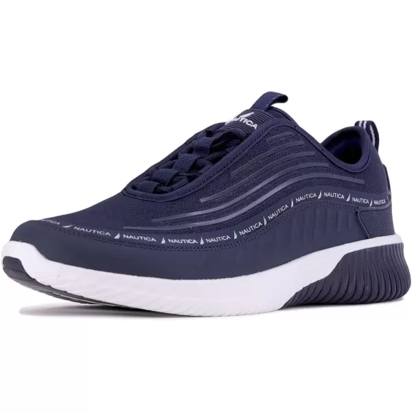 Nautica Mens Sneakers Comfortable Casual LaceUp Fashion Walking Shoes Lightweight JoggersNavy Sevier