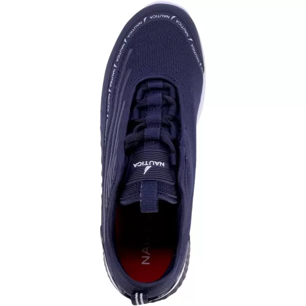 Nautica Mens Sneakers Comfortable Casual LaceUp Fashion Walking Shoes Lightweight JoggersNavy Sevier