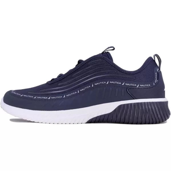Nautica Mens Sneakers Comfortable Casual LaceUp Fashion Walking Shoes Lightweight JoggersNavy Sevier