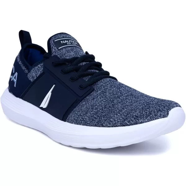 Nautica Mens Sneakers Comfortable Casual LaceUp Fashion Walking Shoes Lightweight JoggersNavy White Rainey 2