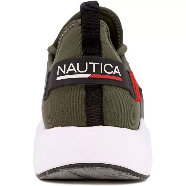 Nautica Mens Sneakers Comfortable Casual LaceUp Fashion Walking Shoes Lightweight JoggersOlive Niro