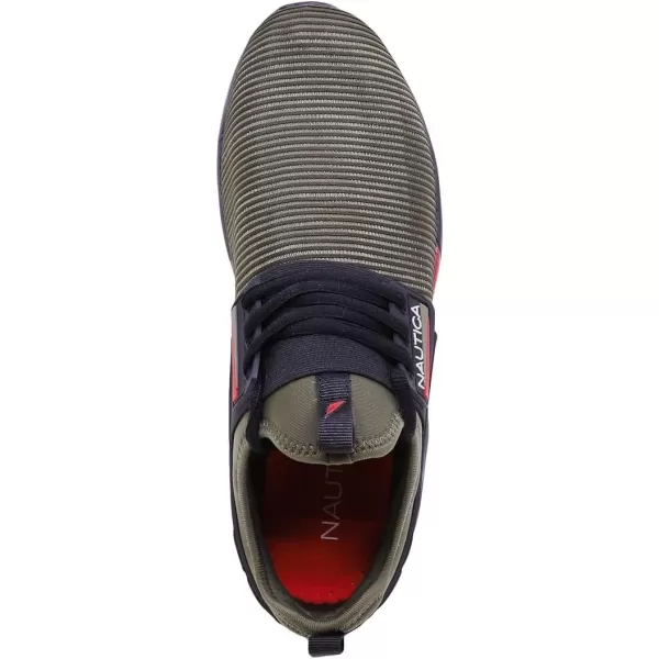 Nautica Mens Sneakers Comfortable Casual LaceUp Fashion Walking Shoes Lightweight JoggersOlive Nuray 2