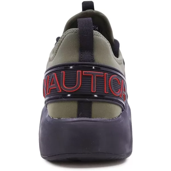 Nautica Mens Sneakers Comfortable Casual LaceUp Fashion Walking Shoes Lightweight JoggersOlive Nuray 2