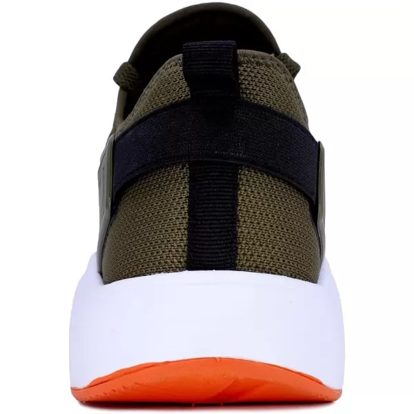 Nautica Mens Sneakers Comfortable Casual LaceUp Fashion Walking Shoes Lightweight JoggersOlive Orange Andino 2