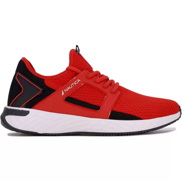 Nautica Mens Sneakers Comfortable Casual LaceUp Fashion Walking Shoes Lightweight JoggersRed 1 Arano