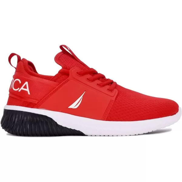 Nautica Mens Sneakers Comfortable Casual LaceUp Fashion Walking Shoes Lightweight JoggersRed Rainey Sport